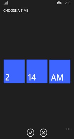 TimePicker in Windows Phone 8.1